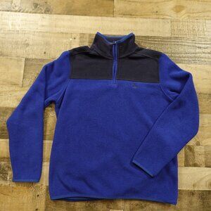 Brooks Brothers half zip fleece pullover men's large‎ blue